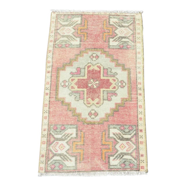 Anatolian Handknotted Vintage Area Rug For Sale