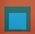 Josef Albers, Homage to the Square Blue + Dark Green with 2 Reds, Screen Print For Sale - Image 4 of 6