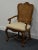 HIGH END VINTAGE Solid Walnut Louis XV French Provincial Cane Back Dining Arm Chair 640-552 Cannot identify manufacturer,...