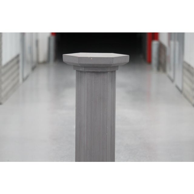 Gray Column Display Pedestal Stand, 1990s, Set of 2 For Sale - Image 8 of 18