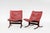 Ingmar Relling Vintage Low-Back Siesta Chairs and Ottoman in Red Leather by Ingmar Relling for Westnofa, Set of 3 For Sale - Image 4 of 8