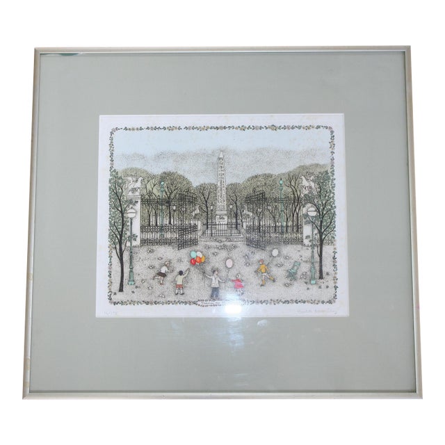 Cuca Romley-Hand Colored Etching For Sale