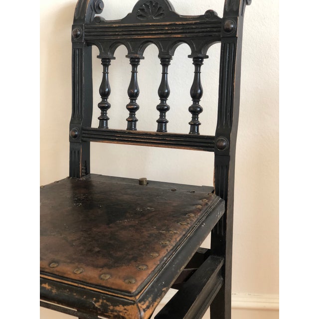 Victorian Adjustable Music Chair Beethoven 1900 For Sale - Image 6 of 12
