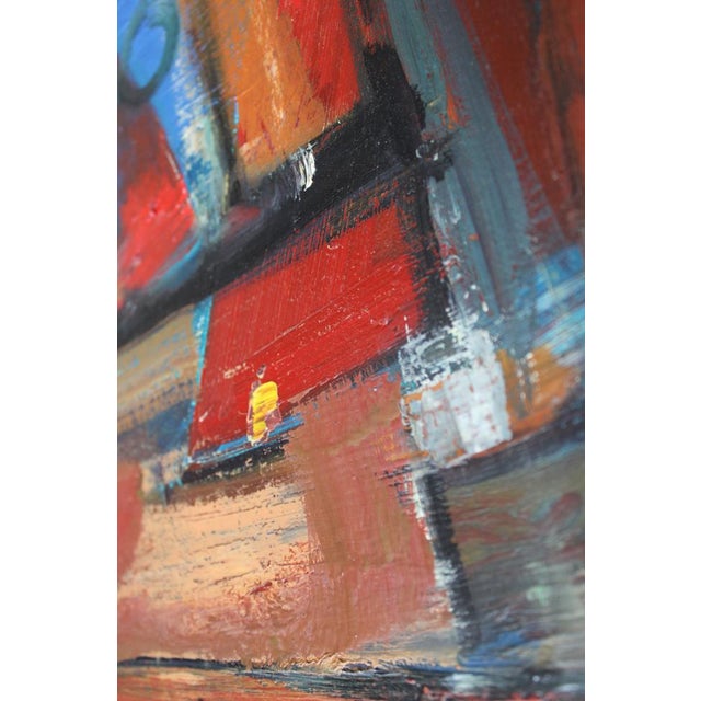 Aleksandr Rodin, Boat Station, 1983, Oil Painting For Sale - Image 7 of 8