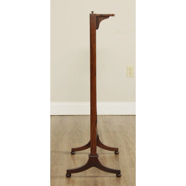 Antique English Regency Rosewood Needlepoint Fire Screen For Sale - Image 4 of 13