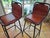 Brown 1960s Pair of Leather Bar Stools For Sale - Image 8 of 18