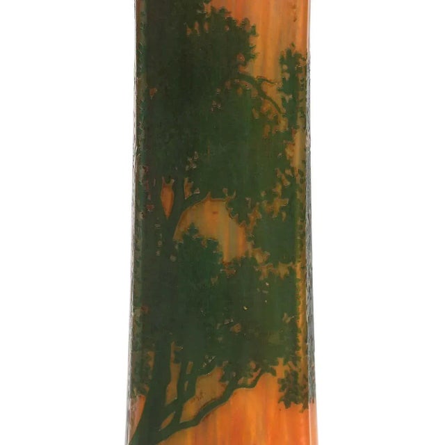 1900 - 1909 Daum Nancy Cameo Scenic Art Nouveau Vase For Sale - Image 5 of 10