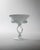 This vintage 1970s martini glass or candleholder is a striking hand-blown art glass object with a beautifully sculptural...