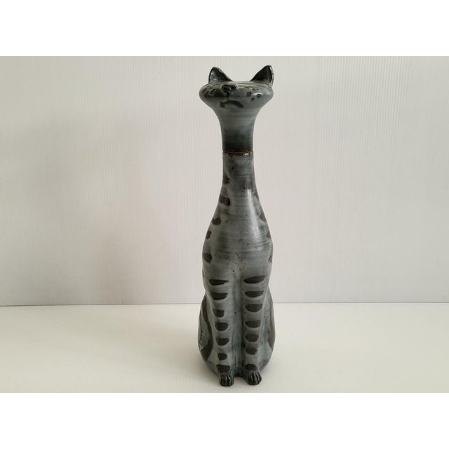 Vintage Cat Liqueur Bottle in Ceramic, 1960s For Sale - Image 13 of 13