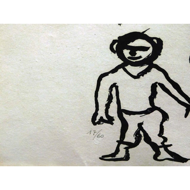 1970s Alexander Calder "Circus Tent" Hand Signed Lithograph on Paper For Sale - Image 5 of 8