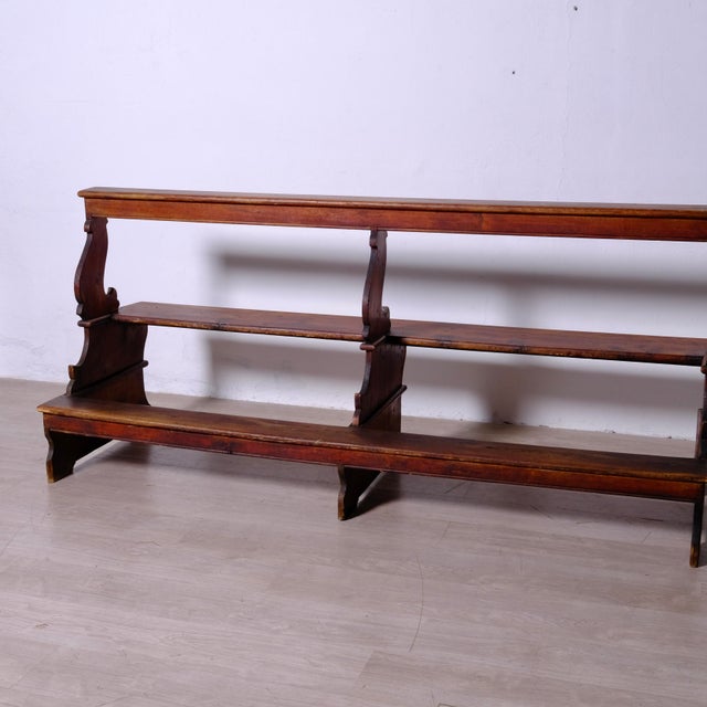 Antique 18th Century Wooden Kneeling Bench, Italy For Sale - Image 13 of 17
