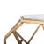 Geometric Accent Table in Multi & Gold For Sale - Image 4 of 8