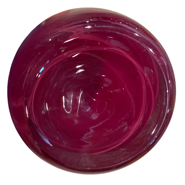 Glass Mid 20th Century Carlo Scarpa Style Battuto Glass Carafe For Sale - Image 7 of 7