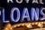 Mid 20th Century Vintage Royal Loans Single Sided Porcelain Neon Sign For Sale - Image 5 of 8