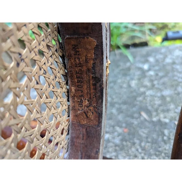 Brown Early Jacob and Josef Kohn No. 30 Bentwood Cafe Chair With Caned Seat For Sale - Image 8 of 9