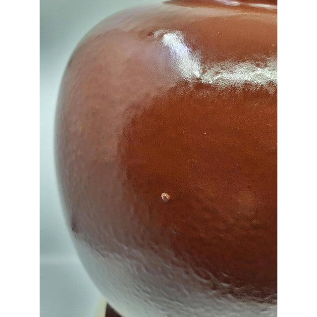 Beige Large French Ceramic Table Lamp by Hubert Olivier, 1990s For Sale - Image 8 of 16