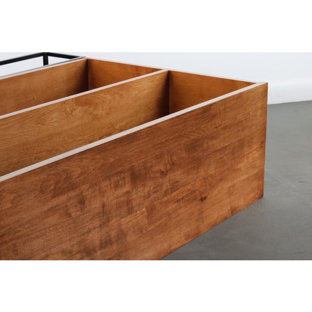 Paul McCobb Bookcase with Geometric Iron Base Planner Group Series For Sale - Image 10 of 11