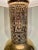 Gilded Hollywood Regency Table Lamp With Egyptian Revival Ceramic Heirogylph Motifs For Sale In Los Angeles - Image 6 of 10