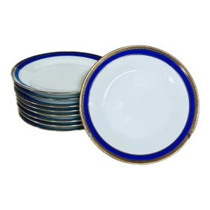 Richard Ginori Palermo Blue Bread and Butter Plates - Set of 7