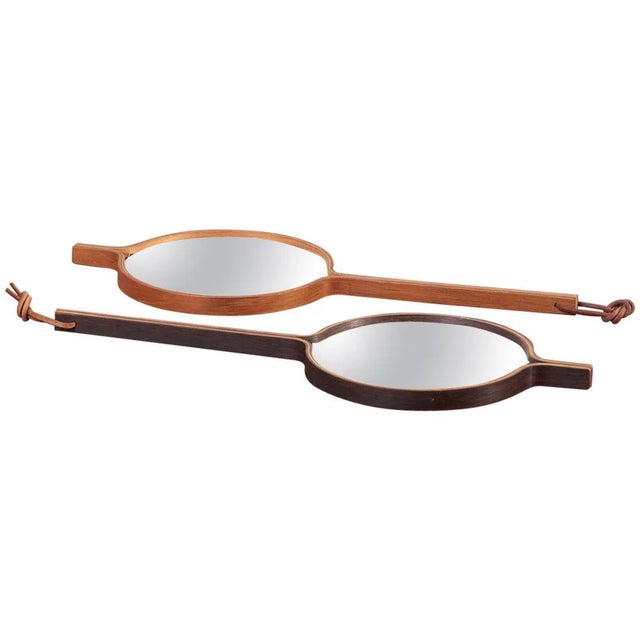 Hand or Table Mirror by Bech & Starup for Den Permanente, Denmark, 1960s For Sale - Image 9 of 9