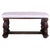 English 19th C English Oak Heraldic Hall Bench With Fortuny Upholstered Cushion For Sale - Image 3 of 17