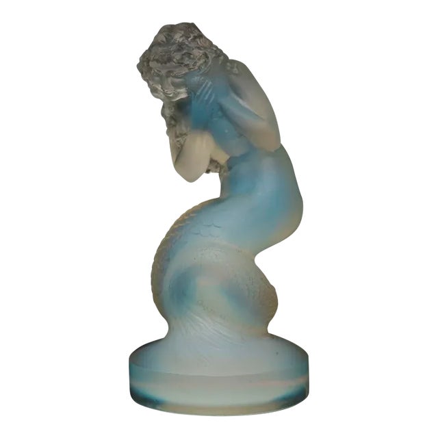 Rene Lalique Opalescent Glass 'Naiade' Statuette For Sale