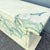 Vintage Hand Painted Crackle Finished Cream Teal and Pink Credenza For Sale - Image 10 of 12