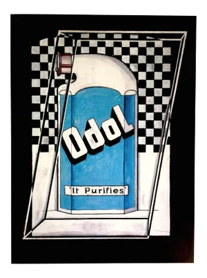 Stuart Davis Vintage 1993 Collector's Pop Art Lithograph Print " Odol " 1924