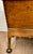 Nice 19th century pine dough box raised on turned legs and with a removeable top. One of the details I like about this is...