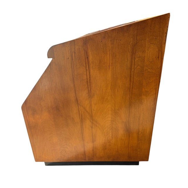 Wood 1960s Haberdashery Case With Sliding Glass Doors For Sale - Image 7 of 10