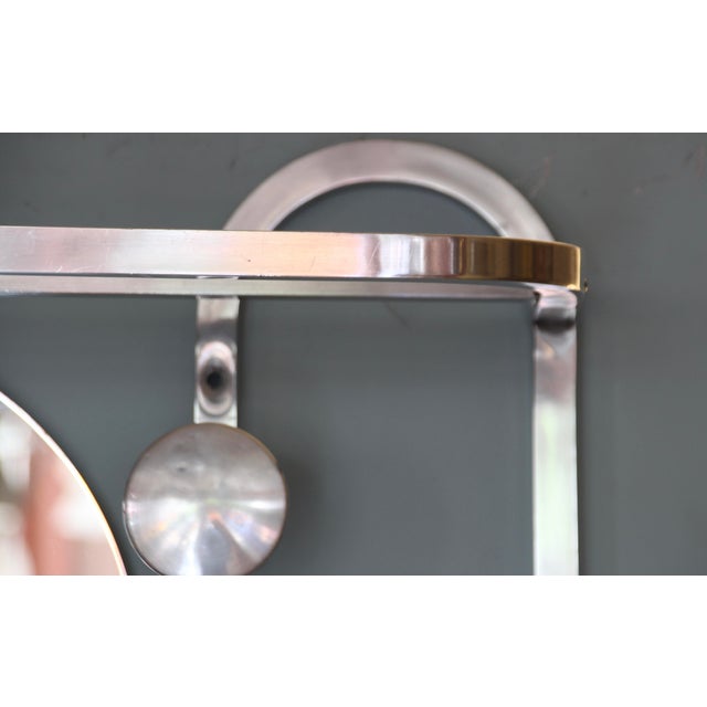 French Art Deco Coat Stand in Chromed Brass, 1930s For Sale - Image 11 of 17