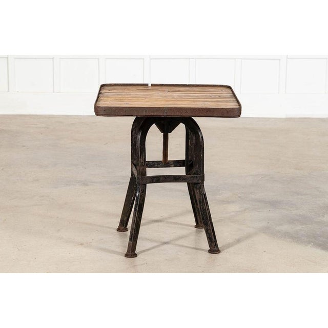 19th Century English Iron and Pine Artist Sculpture Stand, 1890 For Sale - Image 10 of 14
