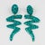 Richard Kerr Richard Kerr Turquoise Jeweled Earrings For Sale - Image 4 of 6