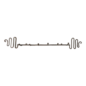 Vintage Cast Iron Wall Hanging Coat/Hat Rack With Fun Design