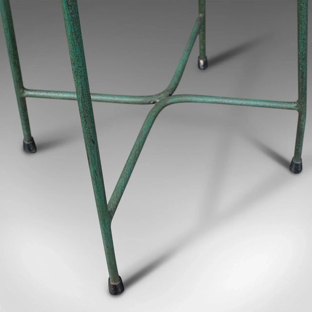 1940s Vintage English Pine Munitions Factory Stool For Sale - Image 11 of 13