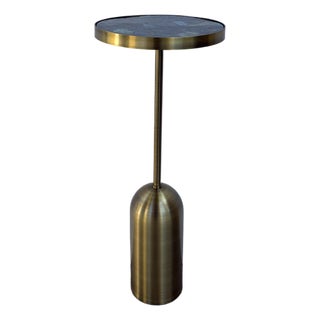 Uttermost Pascal Drink Table Labradorite Stone Top. For Sale
