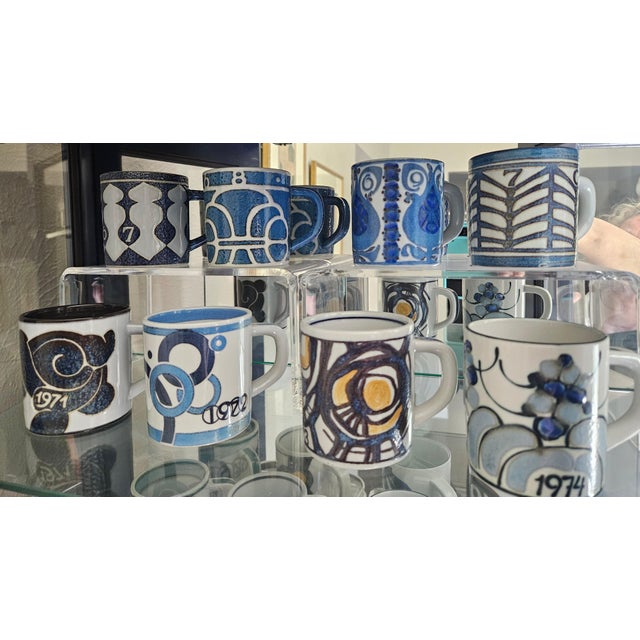 Mid-Century Modern Complete Vintage Royal Copenhagen Small Mug Collection (1967–2014) – 48 Pieces For Sale - Image 3 of 8