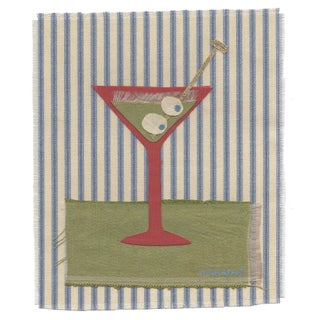 Honey the Martini by Willa Heart in Brimfield Black Frame, Mini Art Print For Sale