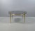 Classicist Coffee Table in Brass with Concave Fluted Legs and Smoked Glass Pane For Sale - Image 17 of 17