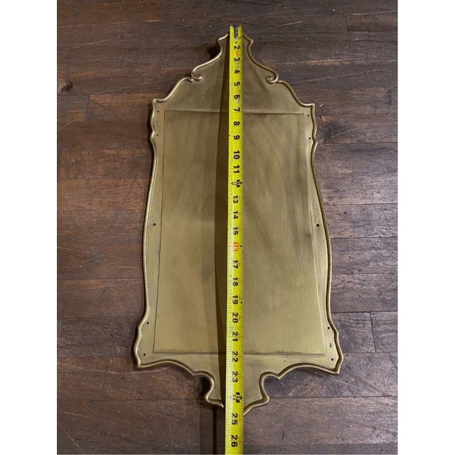 Vintage Solid Brass Colonial Style Sconce Plate Base it has a slight bent as shown in the picture