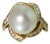 Late 20th Century 18k South Sea Pearl Ring, Size 7 For Sale
