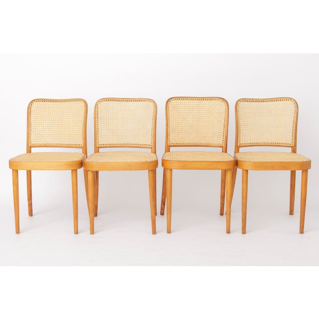 Vintage Bentwood Dining Chairs by Ligna, 1960s, Set of 6 For Sale - Image 3 of 11