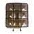 Brown Brutalist Double Wall Light in Glass from Glashütte Limburg For Sale - Image 8 of 8