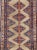 Tribal Antique Persian Sarab Runner Featuring Zigzag Medallions in Tan and Cobalt For Sale - Image 3 of 8