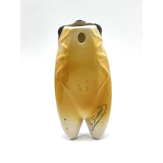 Faience Wall Cicada Sculpture from Louis Sicard, France, 1950s For Sale - Image 11 of 15