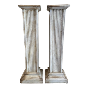Vintage 1980’s 52” Pedestal Display Columns - A Pair