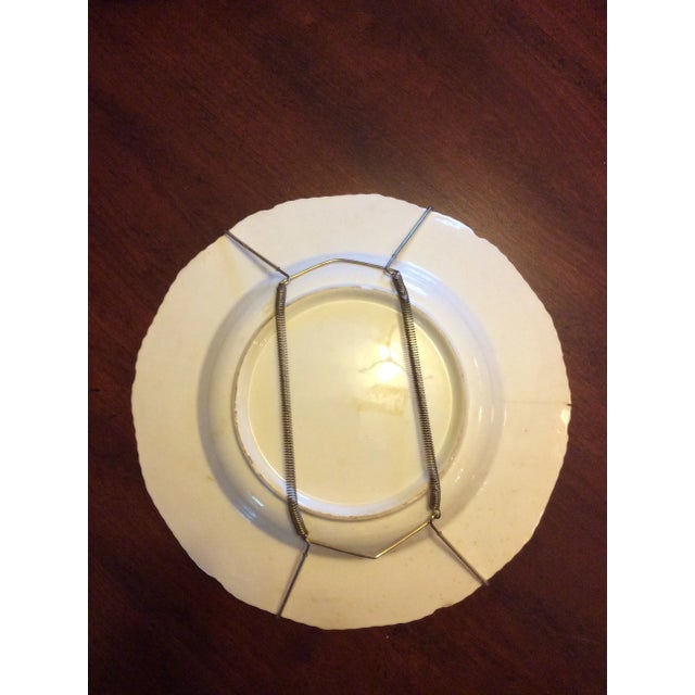 White Early 19th Century Bloor Derby Blue and White Set of Two Soup Bowls, Two Salad Plates, Two Bread Plates- 6 Pieces For Sale - Image 8 of 12