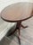 Vintage Duncan Phyfe Style Mahogany Lyre Pedestal Base Accent Table For Sale In Kansas City - Image 6 of 16