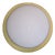 Mid-Century Modern Ceiling Lamp with Yellow Metal Base by Bega, 1960s For Sale