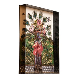 Vintage Mardi Gras Mask Arrangement Art For Sale